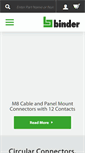 Mobile Screenshot of binder-usa.com